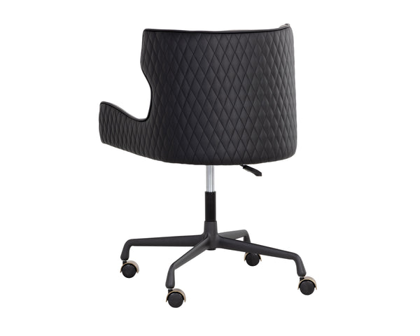 GIANNI OFFICE CHAIR - DILLON STRATUS / DILLON BLACK