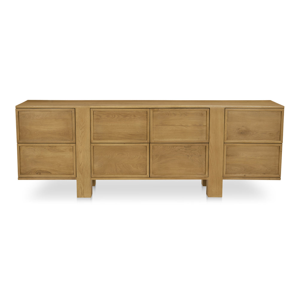 Moe's Henley Collection 8 Drawer Dresser in Brown Oak
