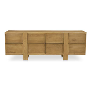 Moe's Henley Collection 8 Drawer Dresser in Brown Oak