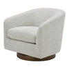 Moe's Oscy Swivel Chair in Splashed White