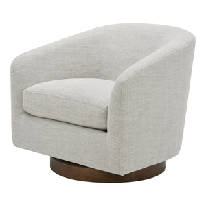 Moe's Oscy Swivel Chair in Splashed White