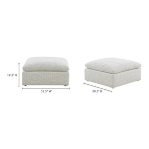 Terra Condo Ottoman in Coastside Sand