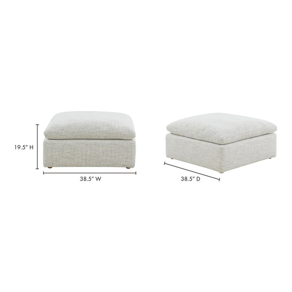 Terra Condo Ottoman in Coastside Sand