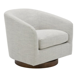 Moe's Oscy Swivel Chair in Splashed White