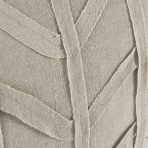 Ivivva 20L x 20W Beige Fabric Textured Decorative Pillow Cover