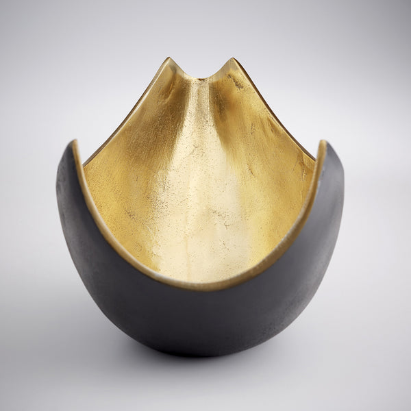 Boema Tray in Matt Black and Gold