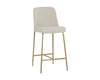 ZEKE COUNTER STOOL - ANTIQUE BRASS - BERGEN IVORY