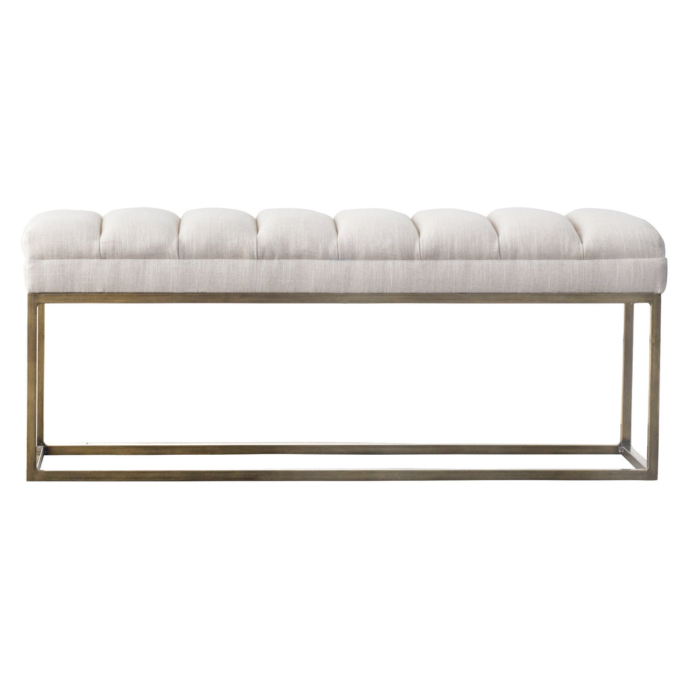 Darius Fabric Bench In Shortbread