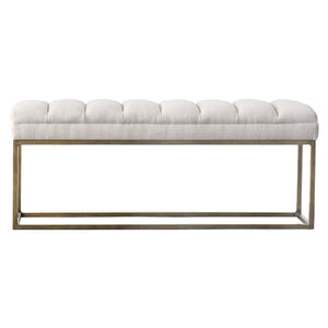 Darius Fabric Bench In Shortbread