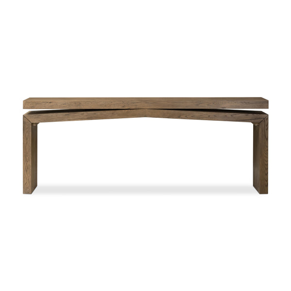 Matthes Console Table in Rustic Gray