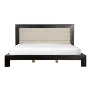 Moe's Ashcroft King Bed with Padded Headboard