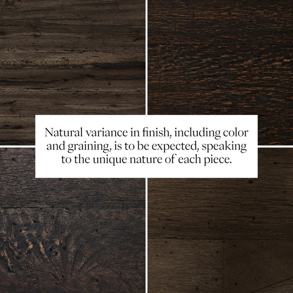 Abaso End Table - Ebony Rustic Wormwood Oak
