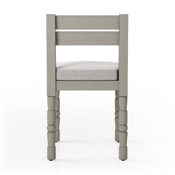 Waller Outdoor Dining Chair In Grey/Stone