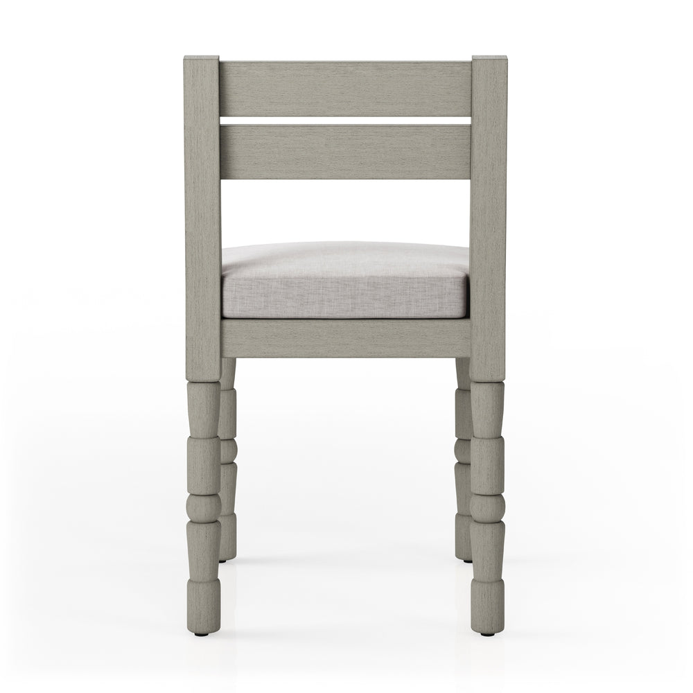 Waller Outdoor Dining Chair In Grey/Stone