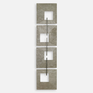 Linked Champagne Metal Wall Decor