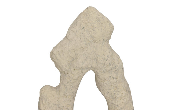 Cast Stone Table Top Sculpture, Single Hole, Roman Stone