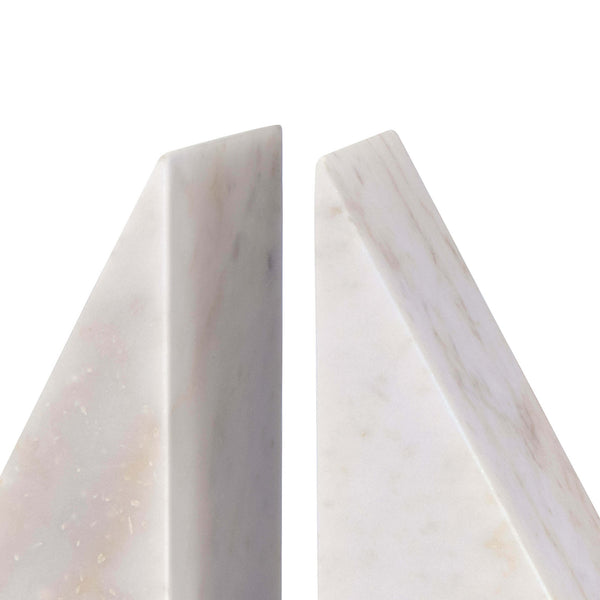 Othello Marble Bookends (White)