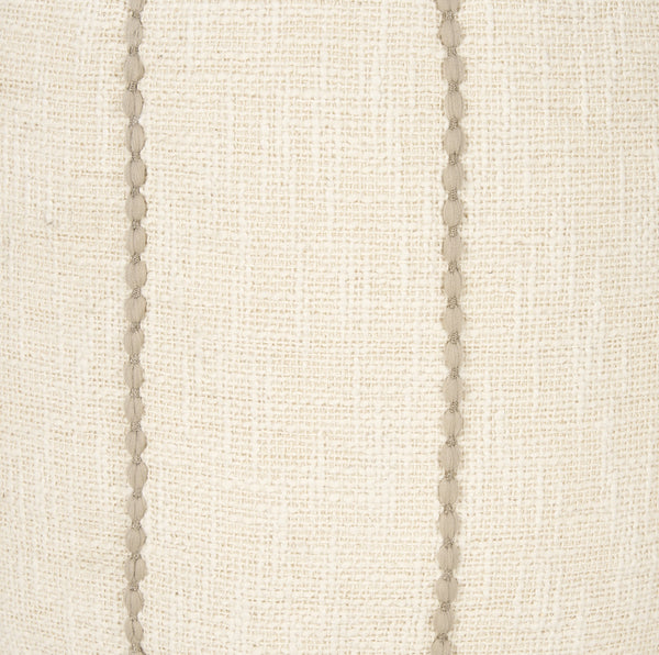 Sachi Beige w/ Stitching Pouf