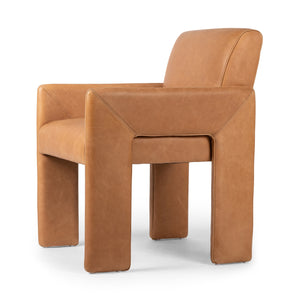 Amur Dining Armchair in Palermo Cognac