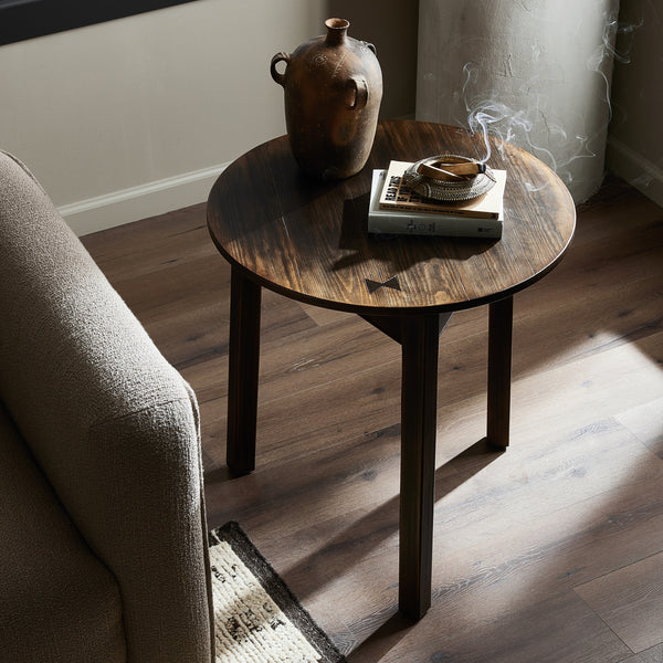 The Pimms Table in Aged Brown