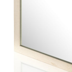 Cressida Floor Mirror - Ivory Painted Linen