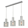 Henley AC11522CL Pendant in Brushed Aluminum & Clear Glass
