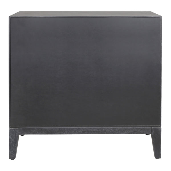 Covey KD Cabinet 2 Doors, Brushstroke Black