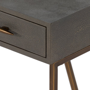 Shagreen Desk In Grey Shagreen