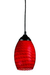 Jazz 1 Light Mini Pendant in Sand Black Finish