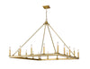 Barclay 16 Light Chandelier in Olde Brass Finish