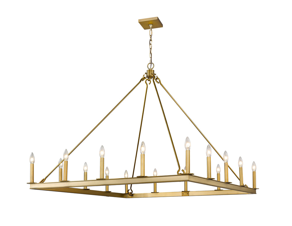 Barclay 16 Light Chandelier in Olde Brass Finish