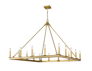Barclay 16 Light Chandelier in Olde Brass Finish