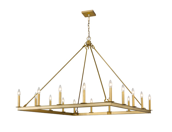 Barclay 16 Light Chandelier in Olde Brass Finish
