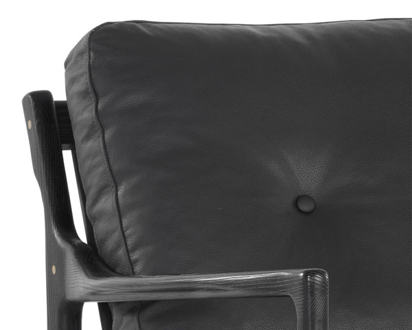 Gilmore Lounge Chair - Black Leather
