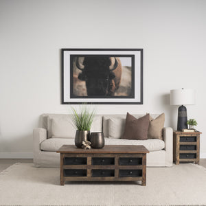 Vega II (Large) 7L x 7W Natural Wood Jack Object