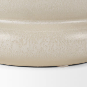 Twyla Short Cream Glazed Ring Pot
