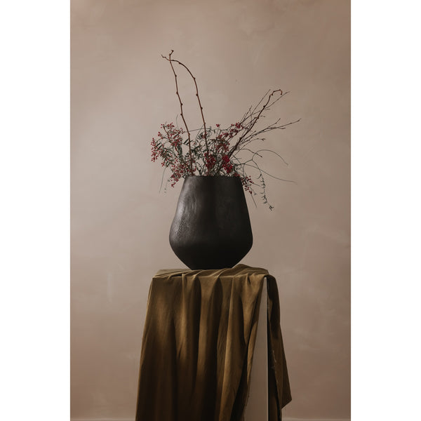 Moe's Voss Decorative Vessel in Black EcoMix