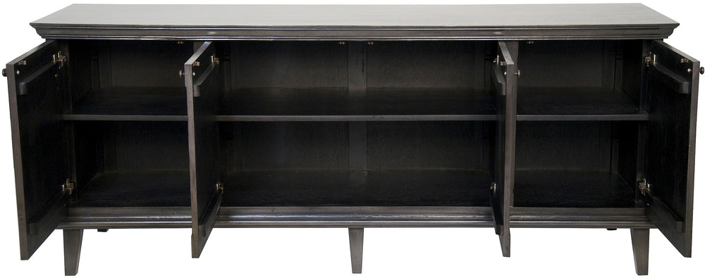 Dumont Pale Mahogany and Veneer Sideboard with Brass Pulls