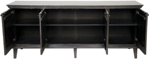 Dumont Pale Mahogany and Veneer Sideboard with Brass Pulls