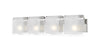 Zephyr 4 Light Vanity  in Brushed Nickel Finish