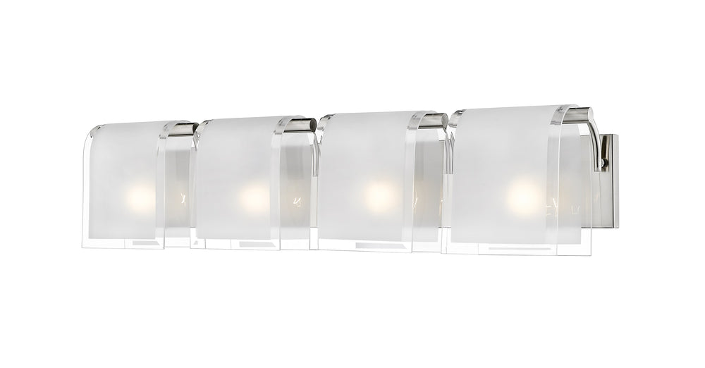 Zephyr 4 Light Vanity  in Brushed Nickel Finish