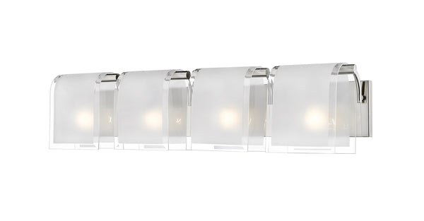 Zephyr 4 Light Vanity  in Brushed Nickel Finish