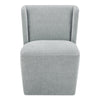 Cormac Rolling Dining Chair in Slate Green
