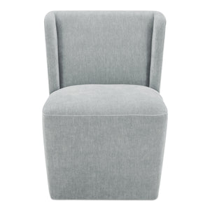 Cormac Rolling Dining Chair in Slate Green