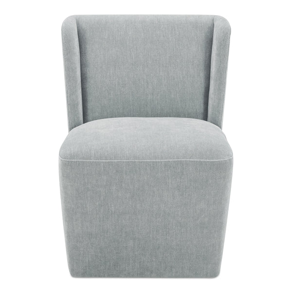 Cormac Rolling Dining Chair in Slate Green