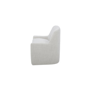 Maisie Rolling Dining Chair in Flecked Oat