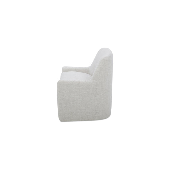 Maisie Rolling Dining Chair in Flecked Oat