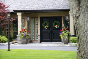 Seoul 2 Light Outdoor Post Mounted Fixture in Oil Rubbed Bronze Finish