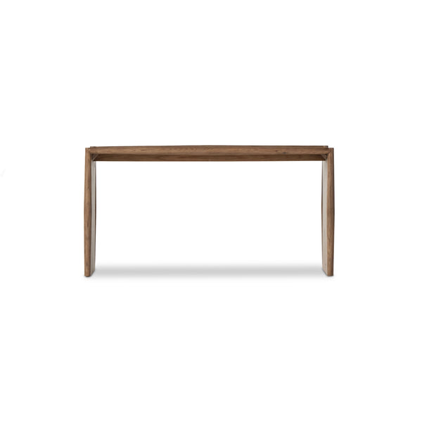 Glenview Console Table In Weathered Oak