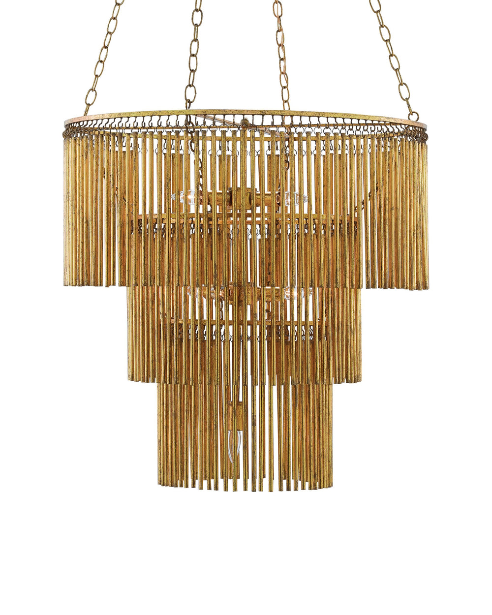 Mantra Chandelier In Gold Leaf